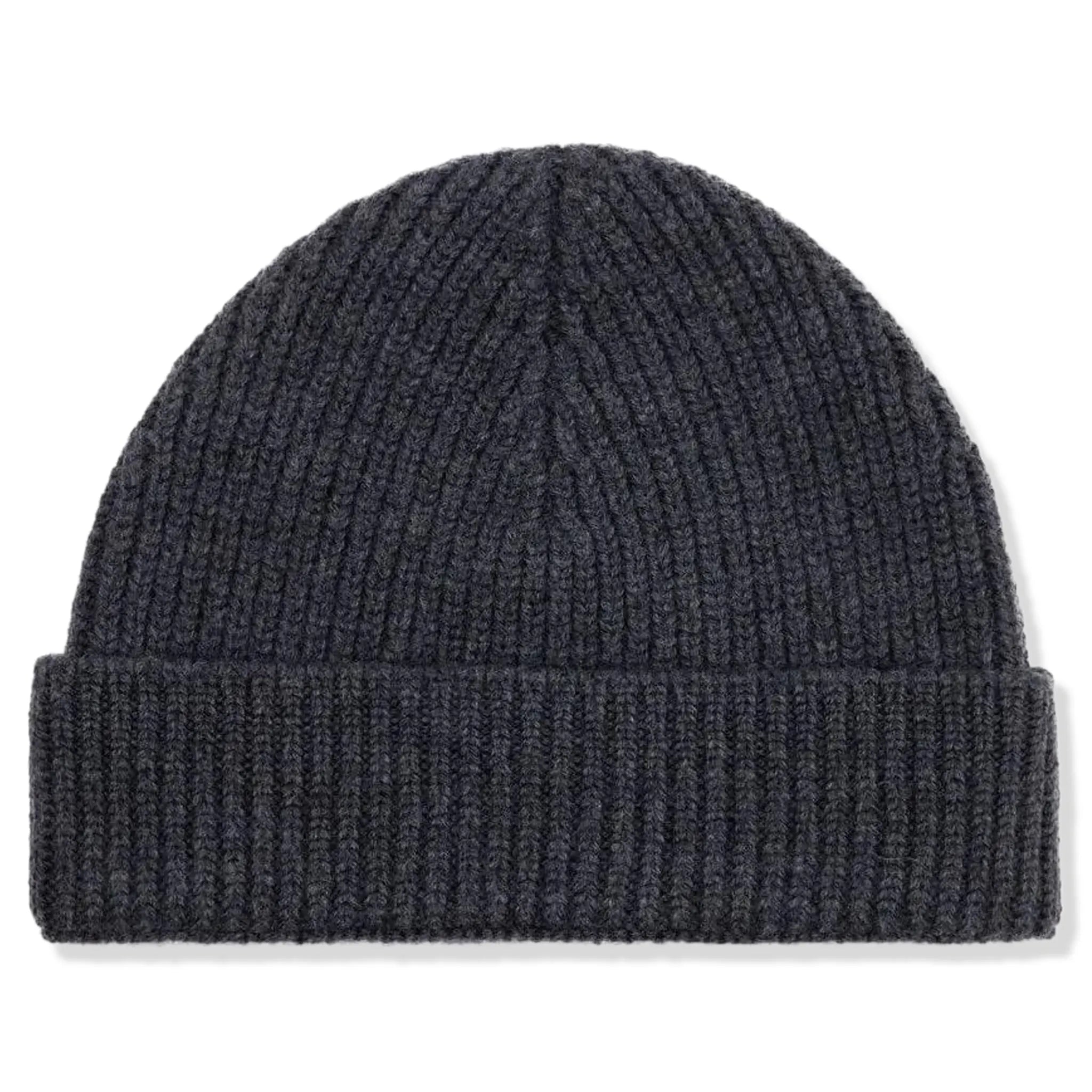 Back view of Ami Paris Red ADC Grey Beanie Hat h23bfuha106018